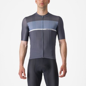 Castelli TRADIZIONE Men Jersey Blue / Light Grey Blue | 36XQIHCBY