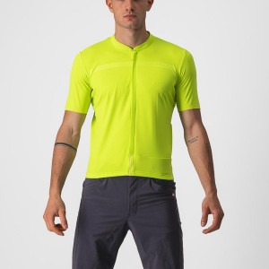 Castelli UNLIMITED ALLROAD Men Jersey Light Green | 69QPBGLJT