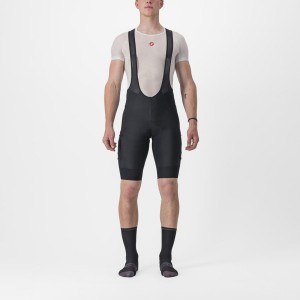 Castelli UNLIMITED CARGO Men Bib Shorts Black | 24GSZJFYK