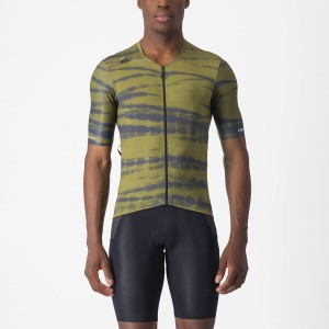 Castelli UNLIMITED PRO Men Jersey Olive | 75OAKFMVD