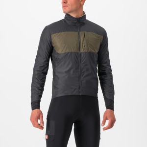 Castelli UNLIMITED PUFFY Men Jackets Black | 65DLMFOTQ