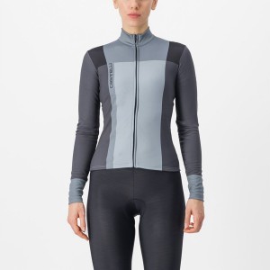 Castelli UNLIMITED W THERMAL Women Jersey Black / Grey | 02NCTSLAR