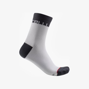 Castelli VELOCISSIMA 12 Women Socks White / Dark Grey | 90KAYDGOQ