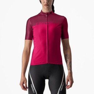 Castelli VELOCISSIMA Women Jersey Red / Burgundy | 52ZTKCXME