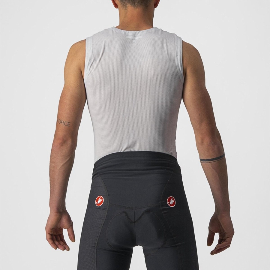 Castelli ACTIVE COOLING SLEEVELESS Men Base Layer Silver Grey | 76HANIMOD