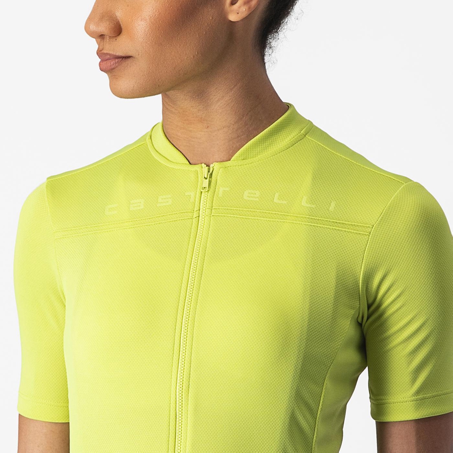 Castelli ANIMA 4 Women Jersey Light Green | 21RKPEVXY