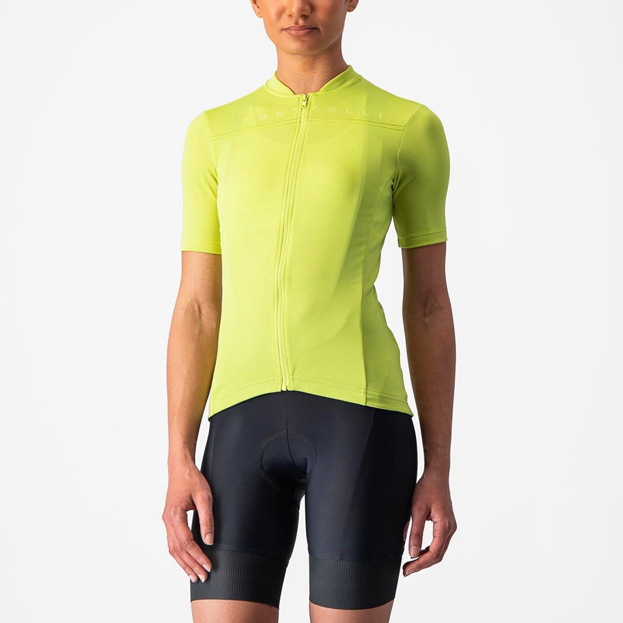 Castelli ANIMA 4 Women Jersey Light Green | 21RKPEVXY