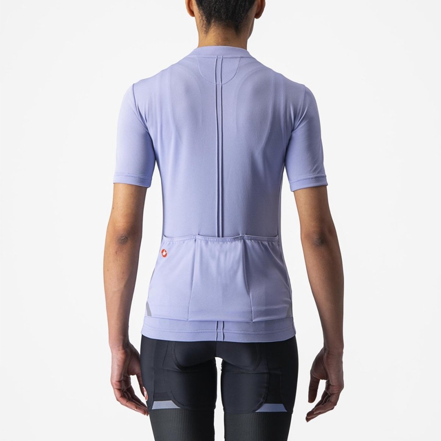 Castelli ANIMA 4 Women Jersey Purple White | 54CDXMNHI