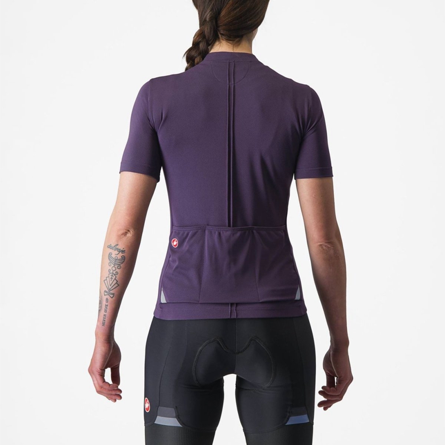 Castelli ANIMA 4 Women Jersey Purple | 91DLGAFKZ