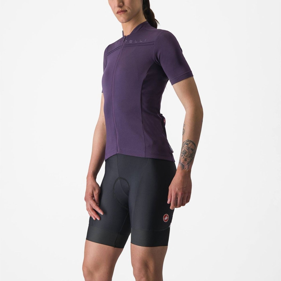 Castelli ANIMA 4 Women Jersey Purple | 91DLGAFKZ