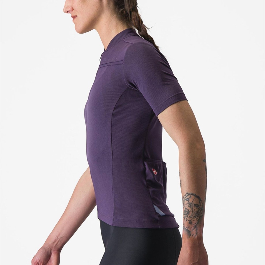 Castelli ANIMA 4 Women Jersey Purple | 91DLGAFKZ