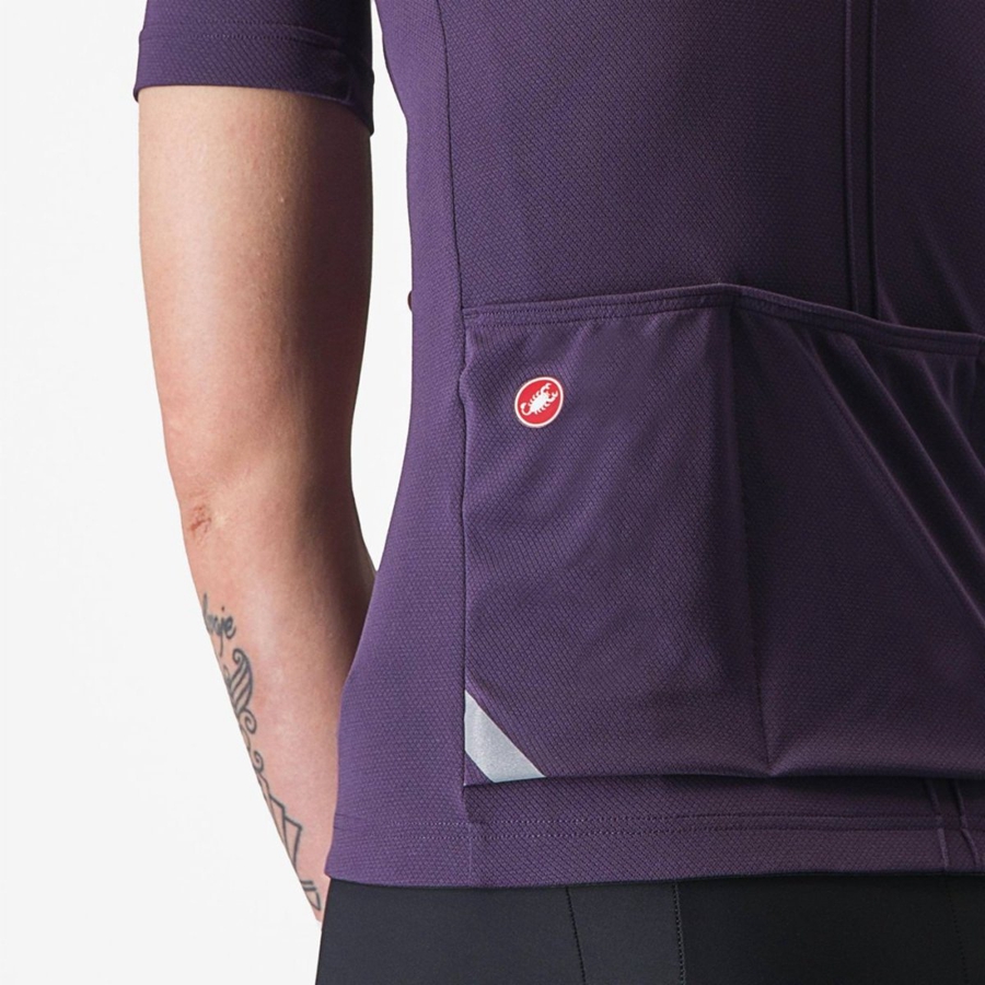 Castelli ANIMA 4 Women Jersey Purple | 91DLGAFKZ