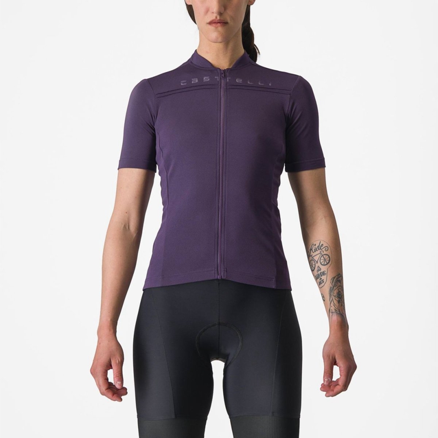 Castelli ANIMA 4 Women Jersey Purple | 91DLGAFKZ