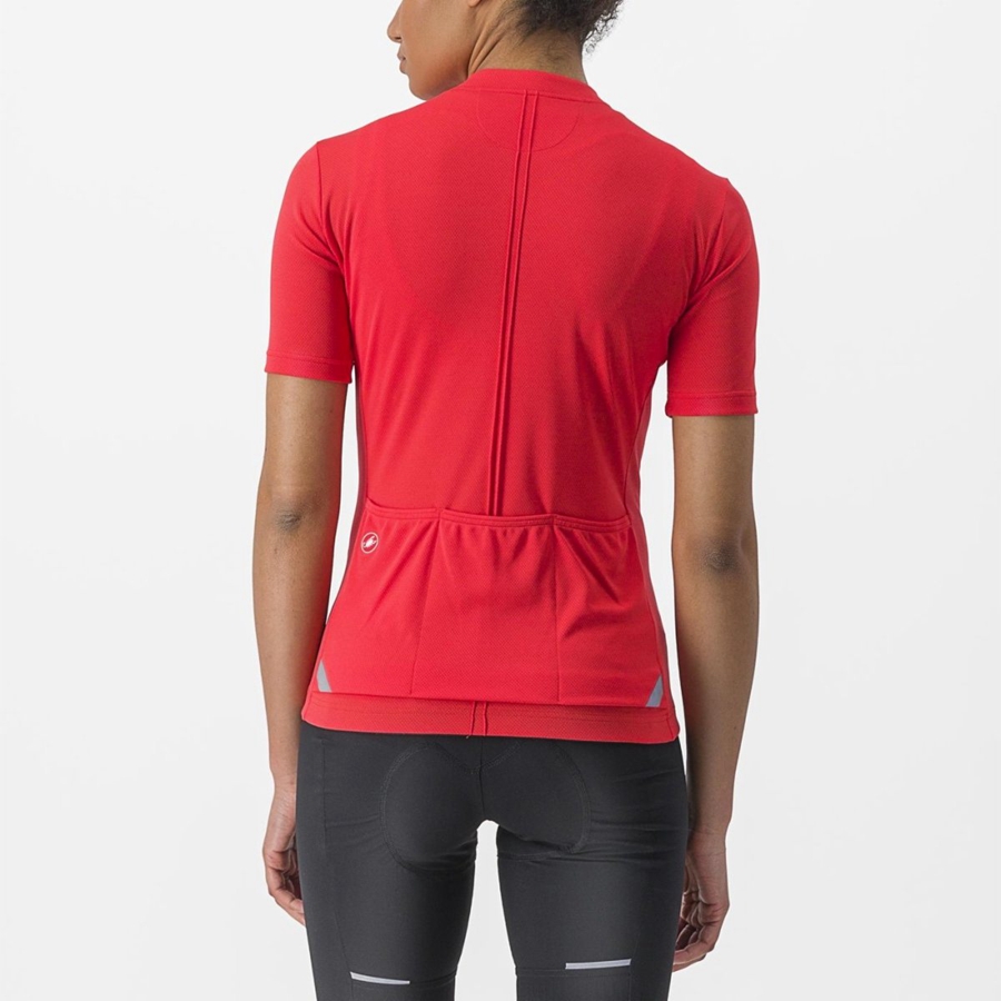 Castelli ANIMA 4 Women Jersey Red | 23KGSOWDE