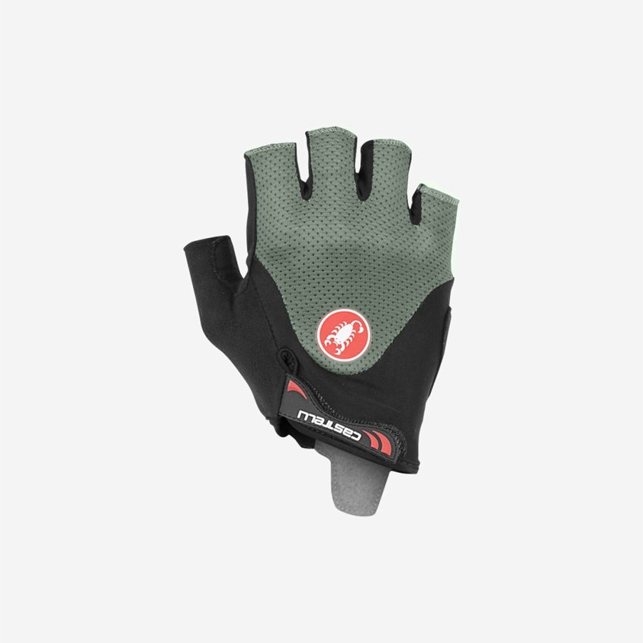 Castelli ARENBERG GEL 2 Men Gloves Green | 90PXYBVKN