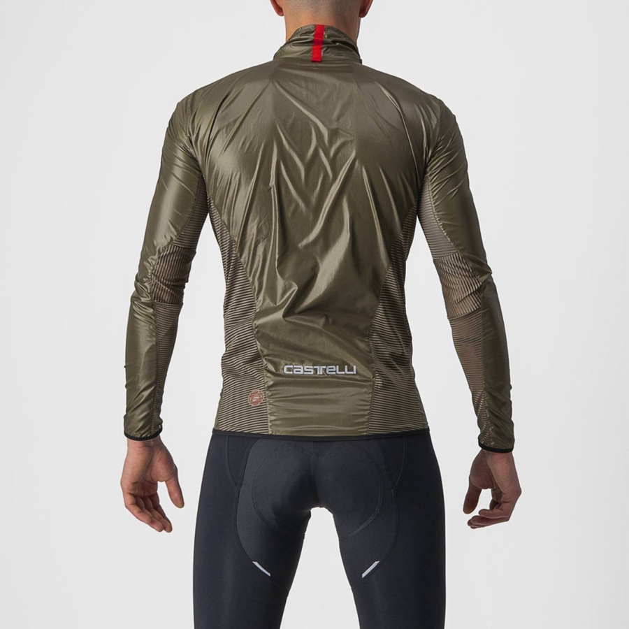 Castelli ARIA SHELL Men Protection Brown | 06KFIGTUV