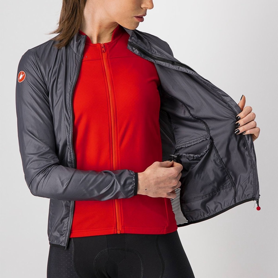 Castelli ARIA SHELL W Women Protection Dark Grey | 78IEBLWRP