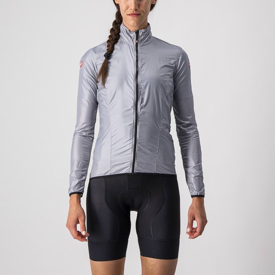 Castelli ARIA SHELL W Women Protection Silver Grey | 18XFEJCHD