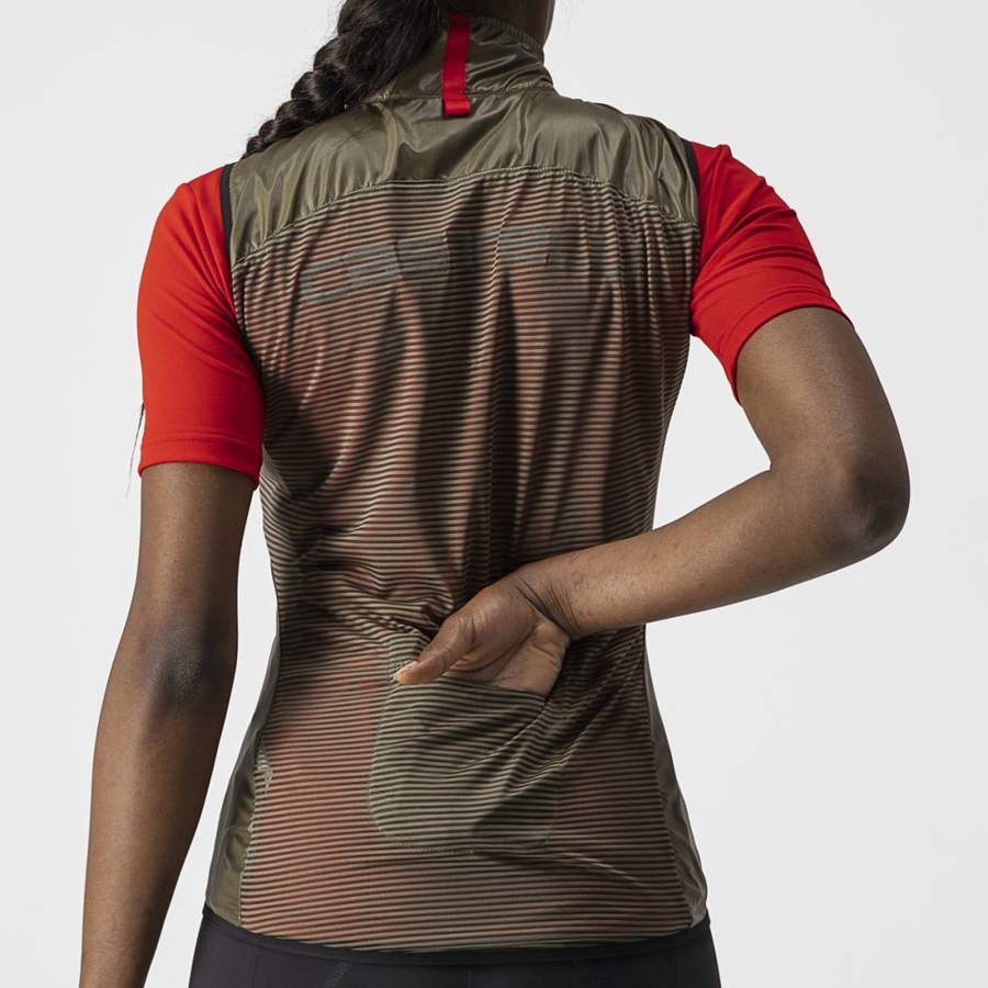 Castelli ARIA W Women Vest Brown | 18CBDEPFL