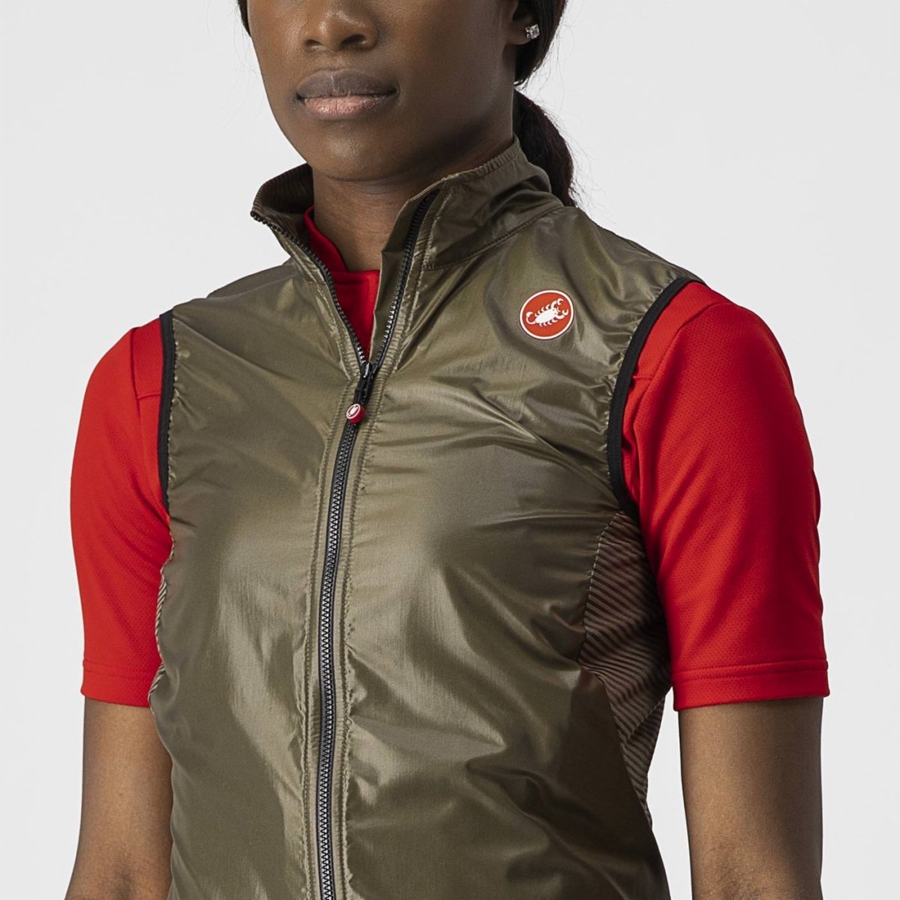 Castelli ARIA W Women Vest Brown | 18CBDEPFL