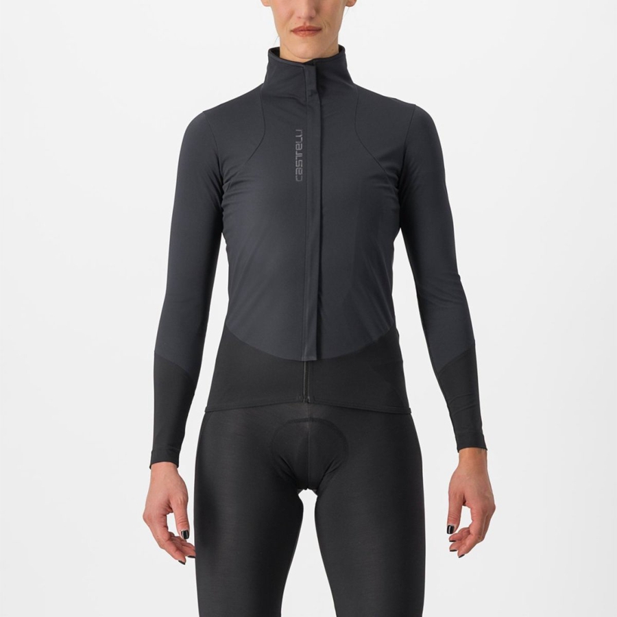 Castelli BETA RoS W Women Jackets Black | 24FLEQDXB