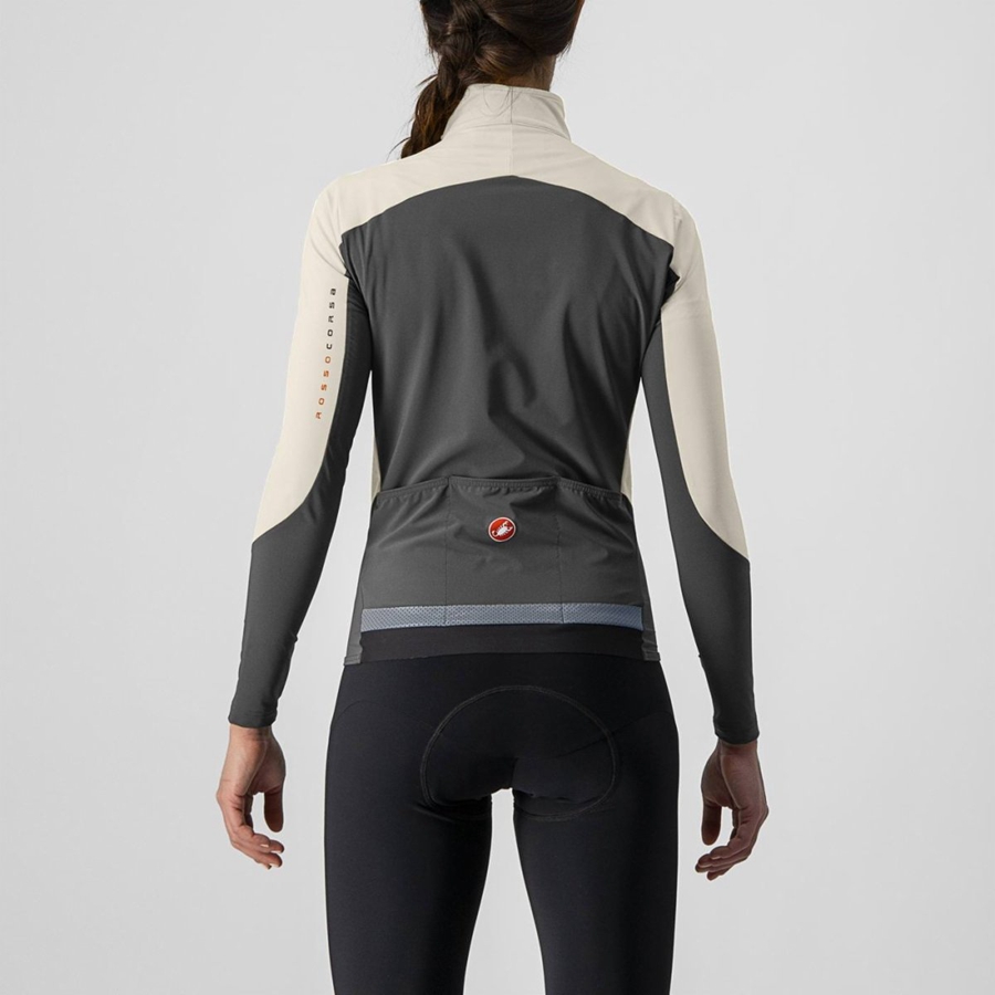 Castelli BETA RoS W Women Jackets Dark Grey | 37GDJUATW