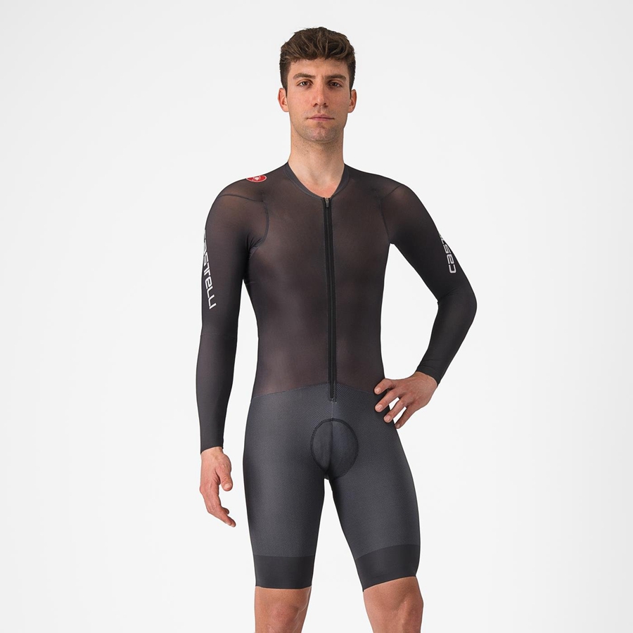 Castelli BODY PAINT 4.X Men Speedsuits Black | 07CQJHEBD