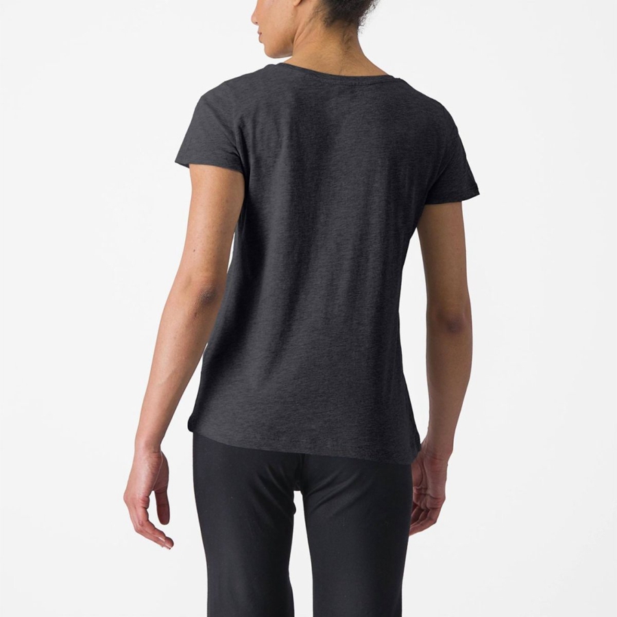 Castelli CASTELLI CLASSICO W TEE Women Casual Black | 06YDBFCVE