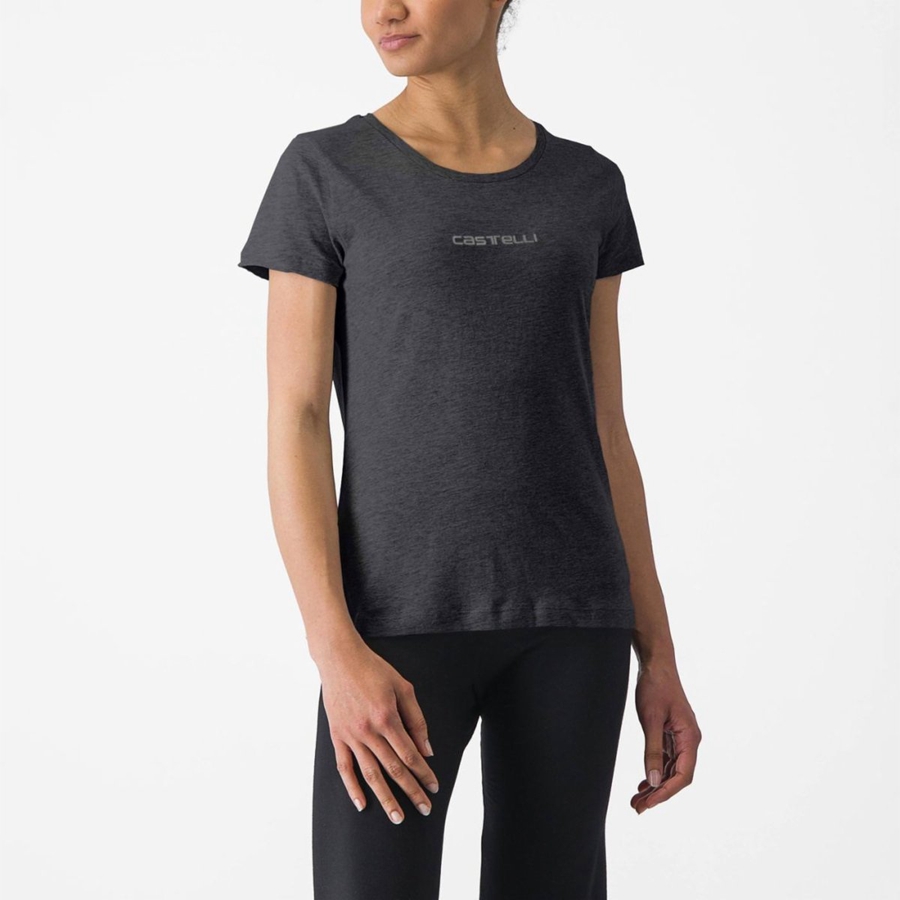 Castelli CASTELLI CLASSICO W TEE Women Casual Black | 06YDBFCVE