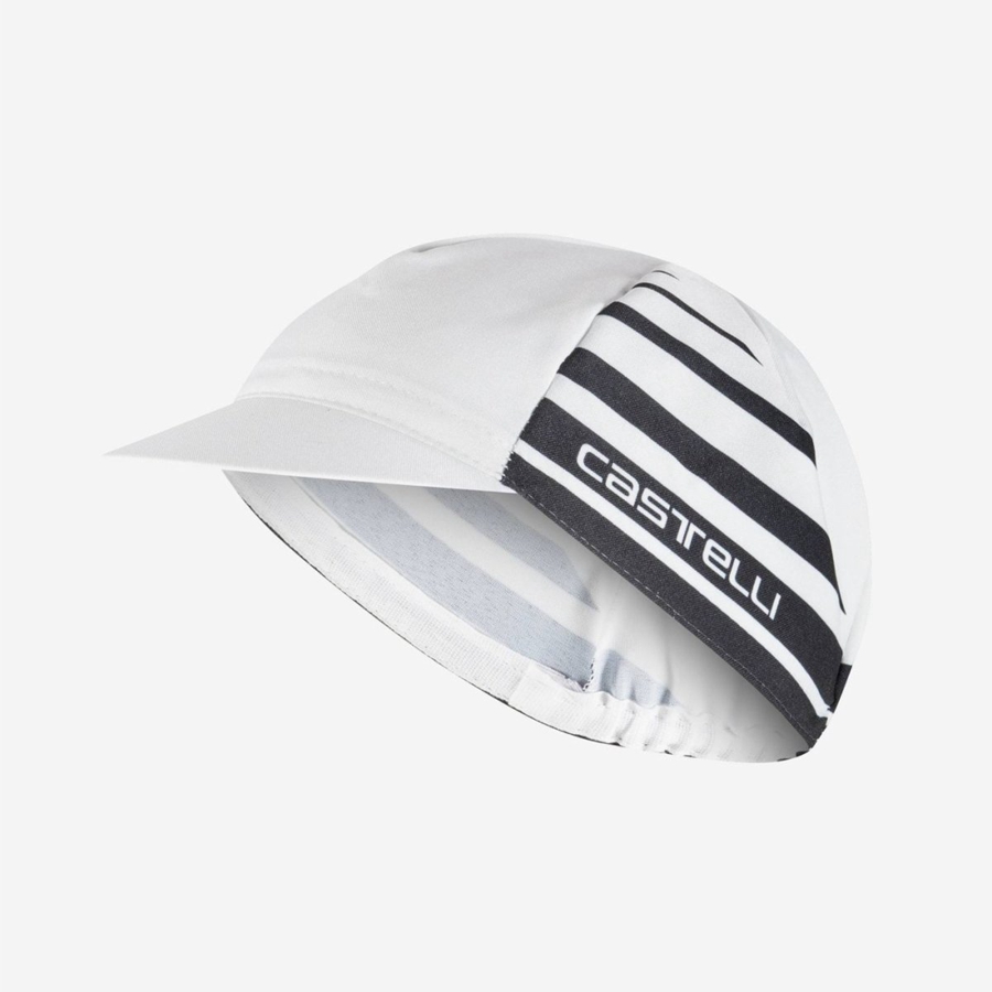 Castelli CLASSICO Men Cap White / Black | 41VWFLZGQ