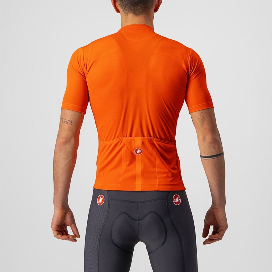 Castelli CLASSIFICA Men Jersey Orange | 93DSRHCJZ