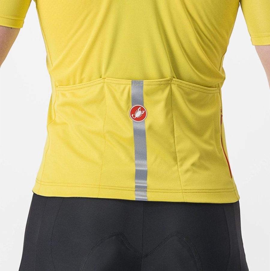 Castelli CLASSIFICA Men Jersey Yellow | 16HZLBGJS