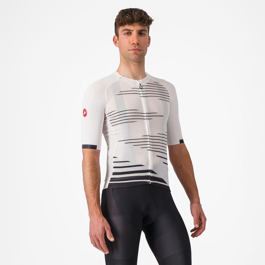 Castelli CLIMBER\'S 4.0 Men Jersey White / Black | 85UXJCOIE