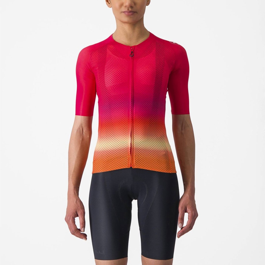 Castelli CLIMBER\'S 4.0 W Women Jersey Pink | 45AMHWOFY