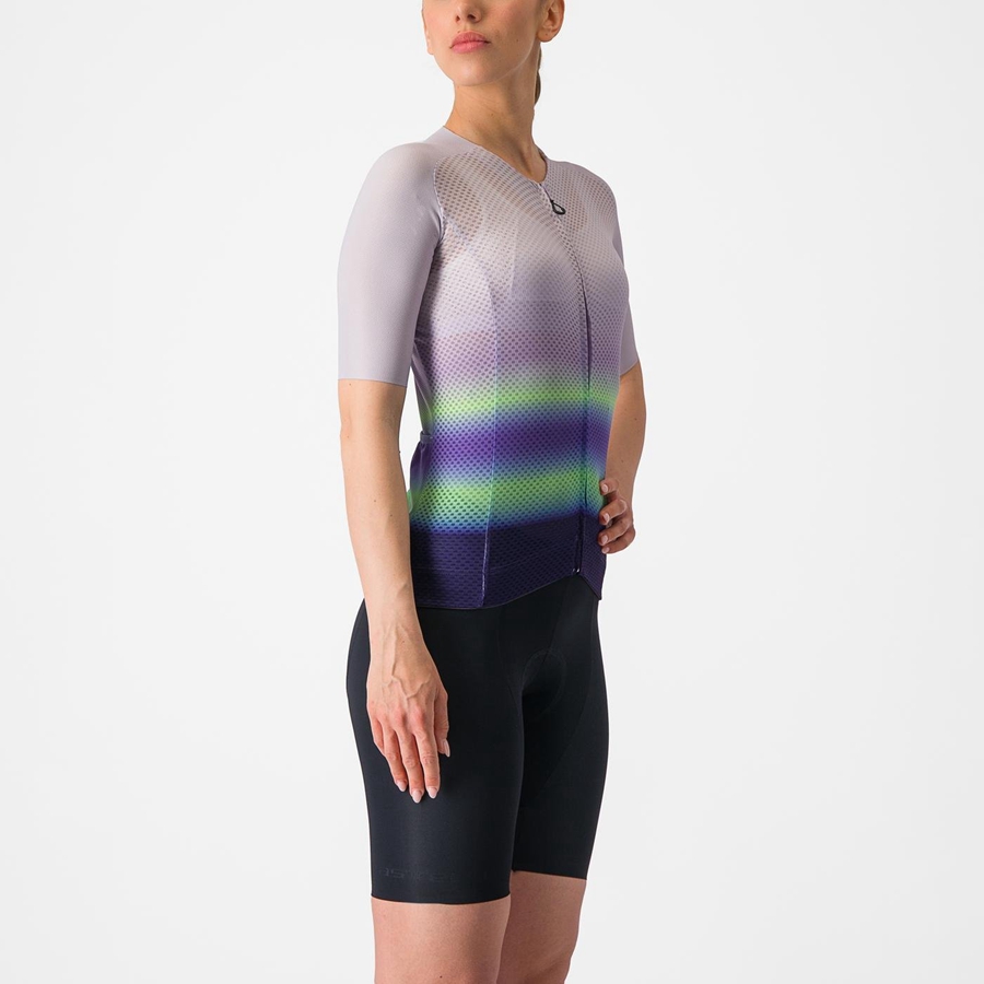 Castelli CLIMBER'S 4.0 W Women Jersey Purple White / Green / Dark Purple | 85INOHTRB