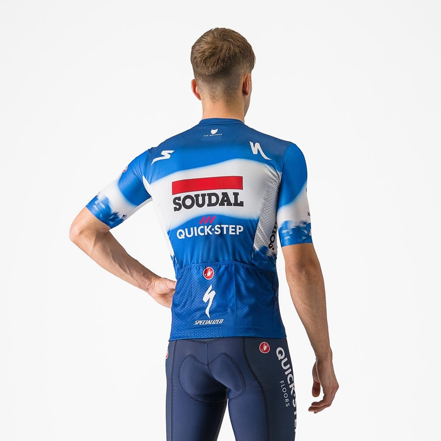 Castelli COMPETIZIONE 3 Men Jersey Blue / White | 39KTPOFMY