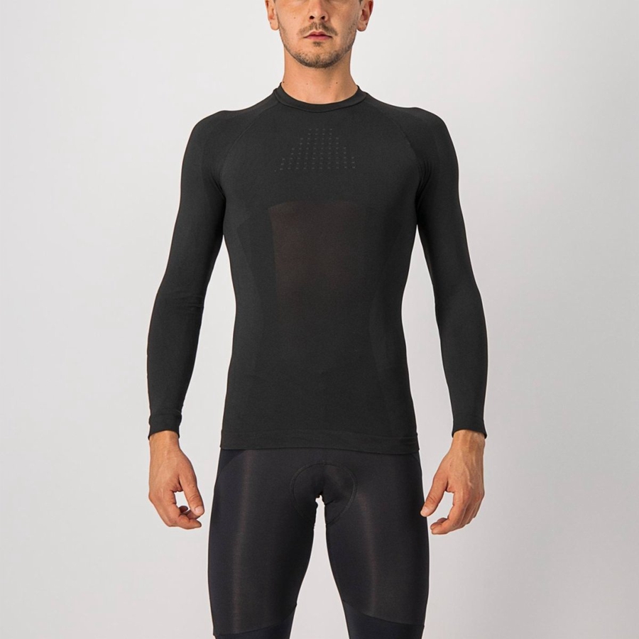 Castelli CORE SEAMLESS Men Base Layer Black | 49DPEOMQI