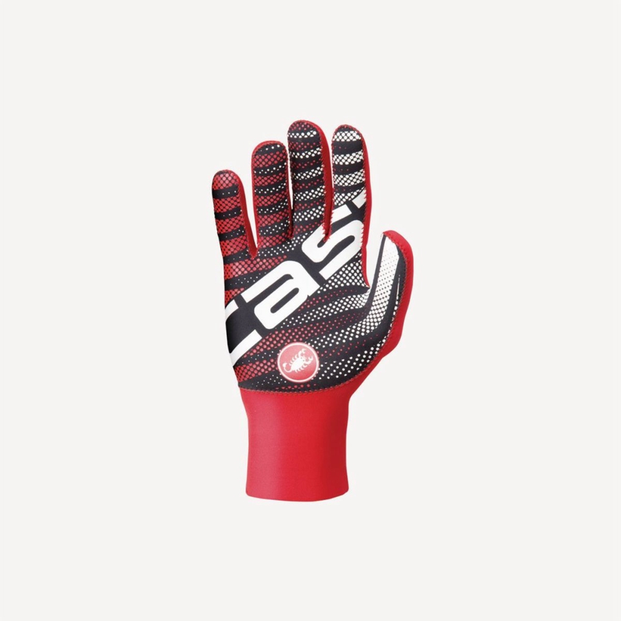 Castelli DILUVIO C Men Gloves Red | 90YIOKCAE