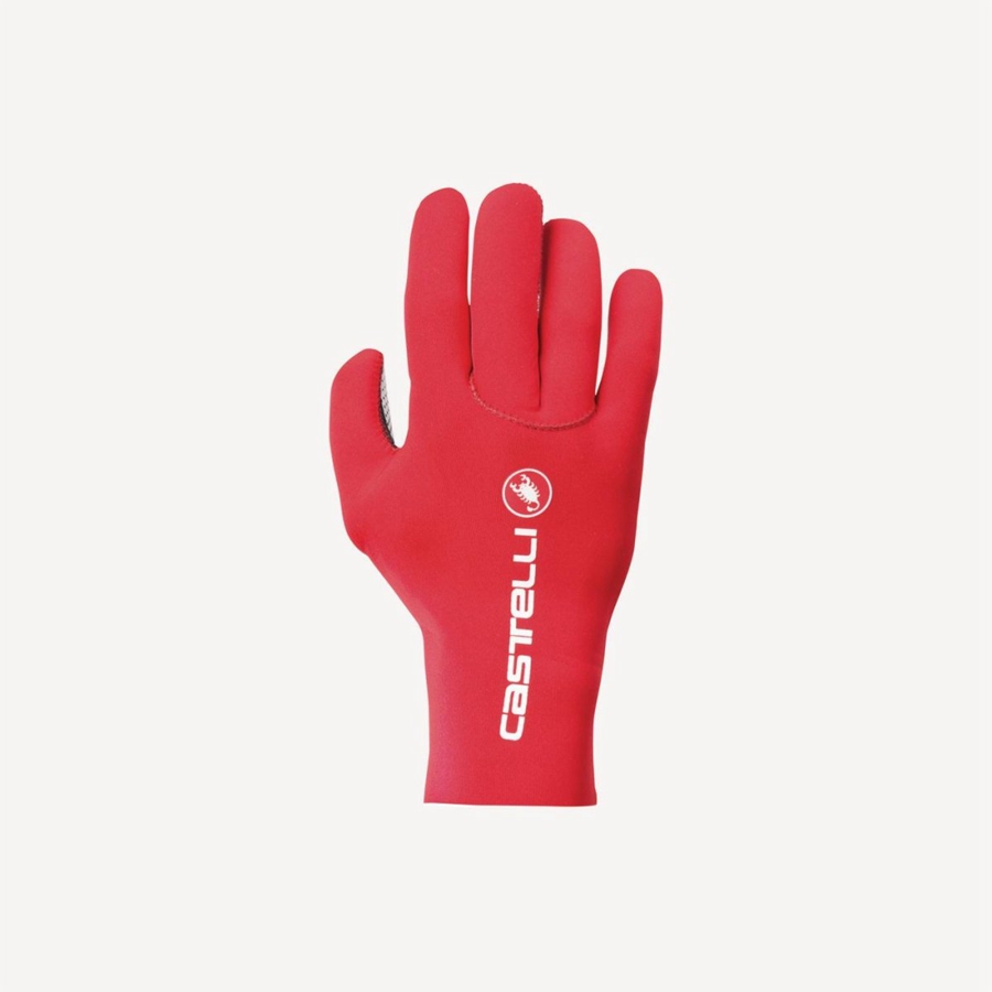 Castelli DILUVIO C Men Gloves Red | 90YIOKCAE