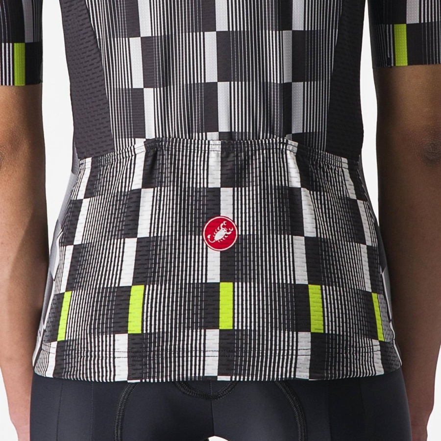 Castelli DIMENSIONE Women Jersey Black / White / Light Green | 56FAGENWX