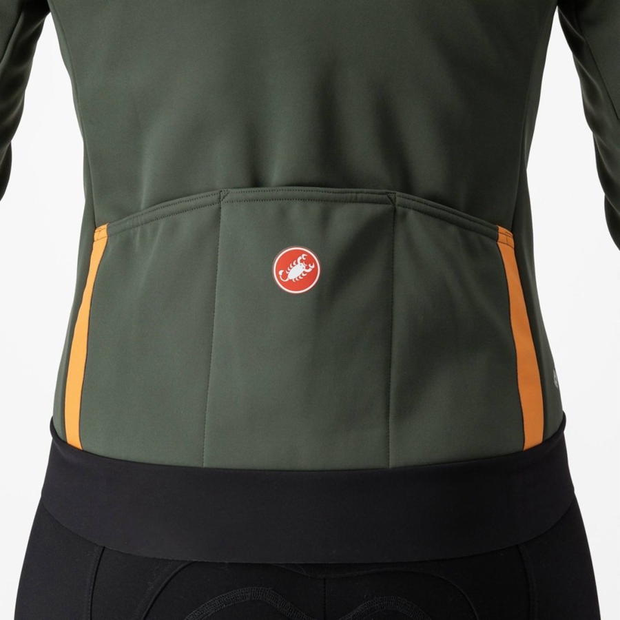 Castelli DINAMICA 2 Women Jackets Green | 54KQIWYNX