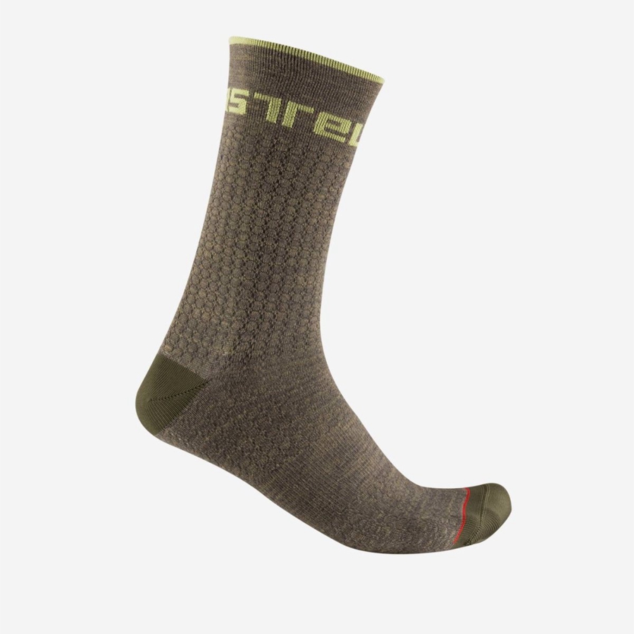 Castelli DISTANZA 20 Men Socks Grey | 75GEHDQTI