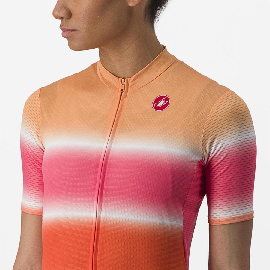 Castelli DOLCE Women Jersey Orange | 73AGMSEUJ