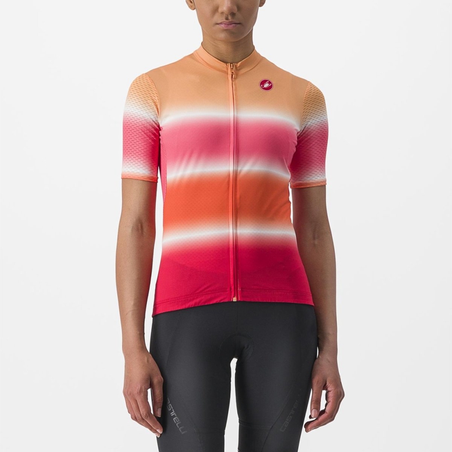 Castelli DOLCE Women Jersey Orange | 73AGMSEUJ