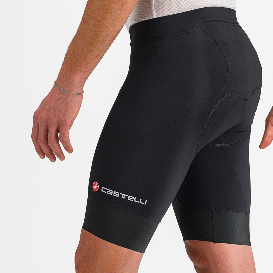 Castelli ENDURANCE 3 Men Shorts Black | 92YWQFKMS