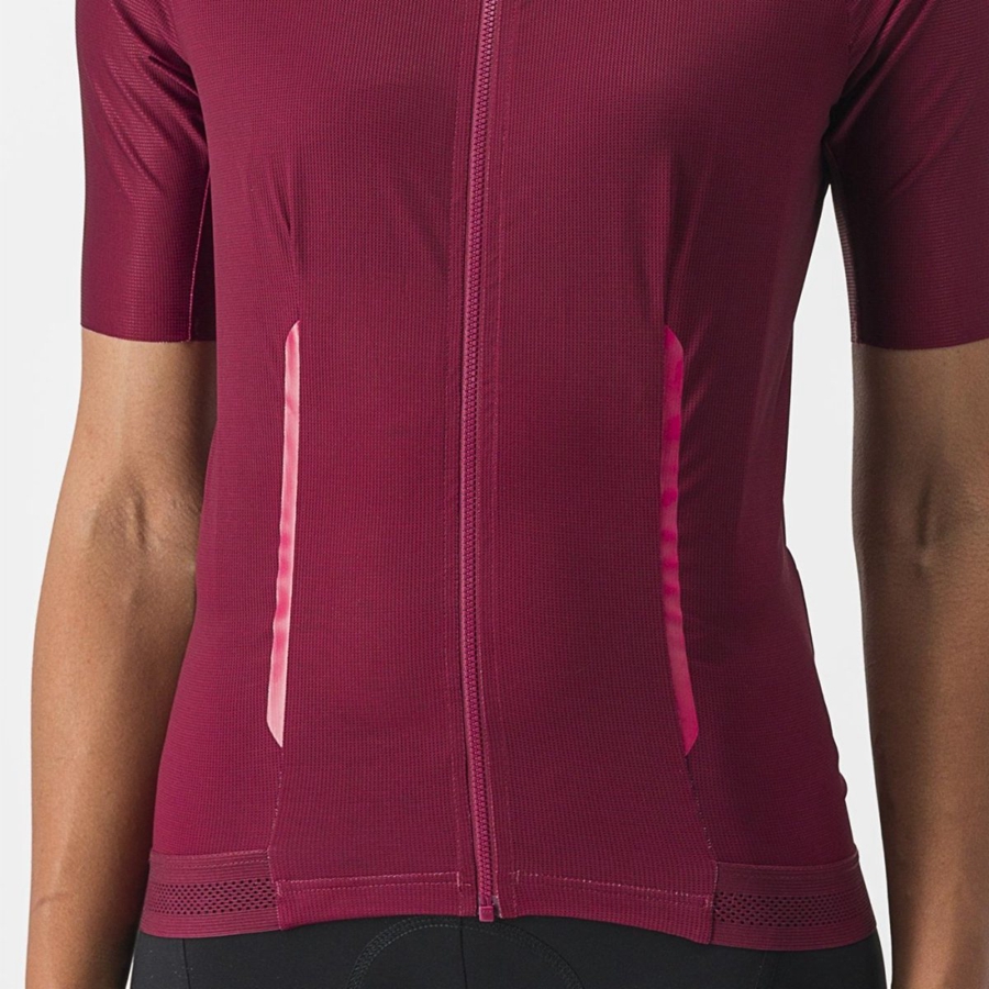 Castelli ENDURANCE W Women Jersey Burgundy | 70SOFKMHP