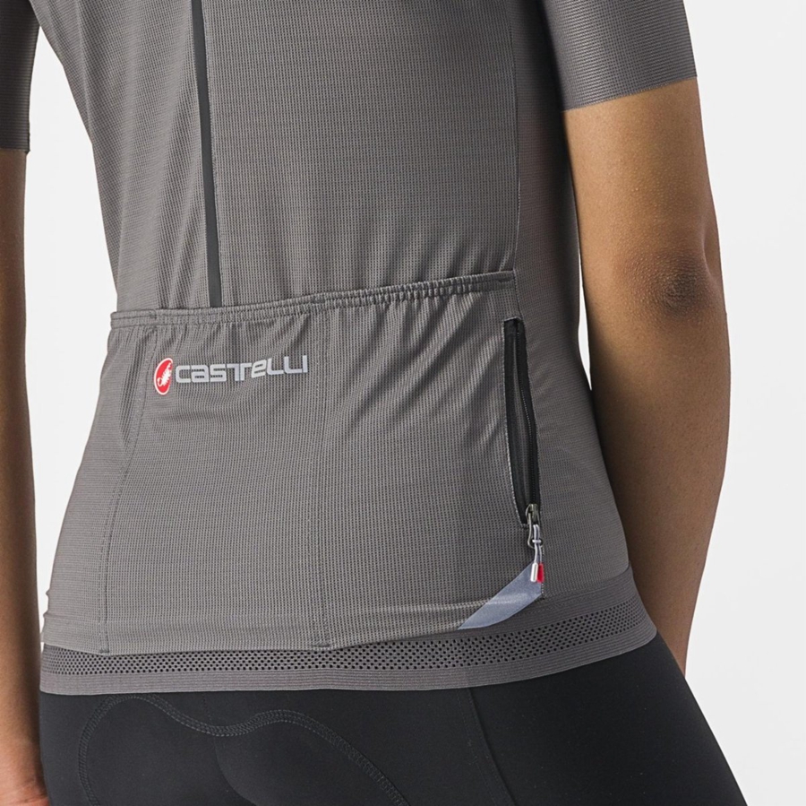 Castelli ENDURANCE W Women Jersey Grey | 90MGFUEWS