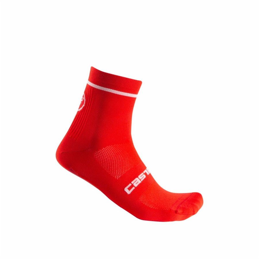 Castelli ENTRATA 9 Men Socks Red | 21GLXMKST