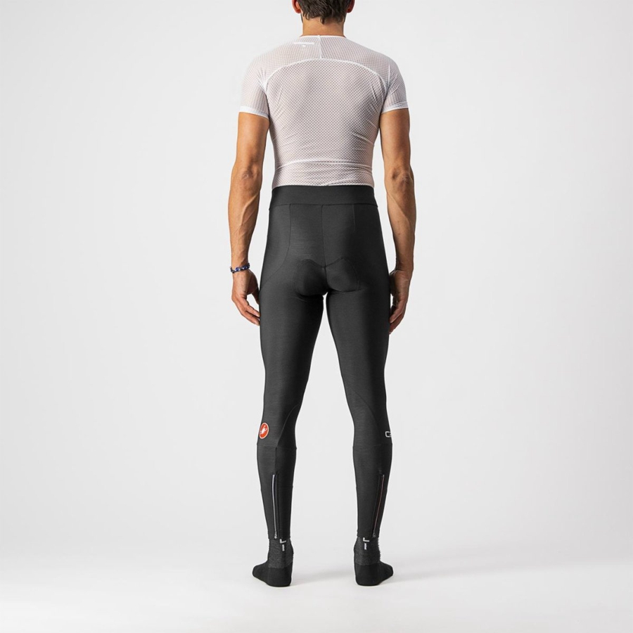 Castelli ENTRATA Men Leggings Black | 81HGMJKAX