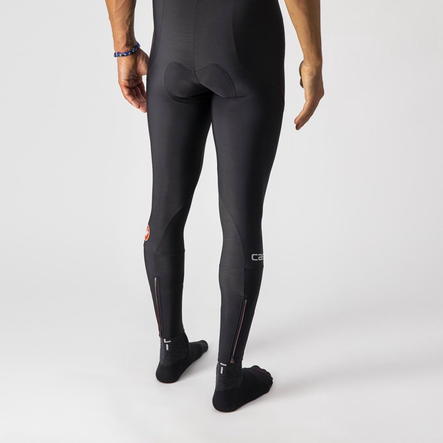 Castelli ENTRATA Men Leggings Black | 81HGMJKAX